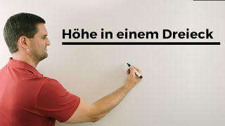 Höhe in einem Dreieck  Mathe by Daniel Jung [upl. by Benjamin]