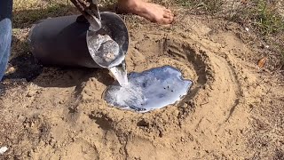 Huge Harvester Ant Colony Casted With Molten Aluminum Anthill Art 1 [upl. by Trenna569]