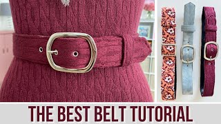 How to sew a belt  For Beginners 2024 [upl. by Lissie]