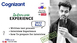 Cognizant latest interview Experience 2023  Giveaway annouced  TR amp HR Interview questions  Genc [upl. by Adaurd]