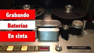 Grabando batería en analógico o cinta [upl. by Nilhsa]