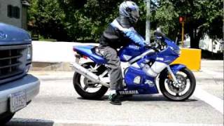 Yamaha R1 fast acceleration 060 1080p [upl. by Socin]