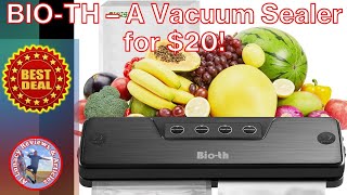 BioTh Vacuum Sealer Review  Best Deal [upl. by Nlycaj]