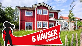 TOP 5 HOLZHAUS  SchwedenhausStyle oder ultramodern  Hausbau Helden [upl. by Kopple]