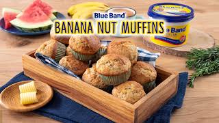 BANANA NUT MUFFINS RECIPE [upl. by Ittak]