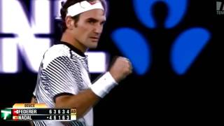 Roger Federer 5 Commentator Reactions to INSANE 26 shot rally vs Nadal AO 2017 HD [upl. by Lael]