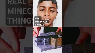 REAL MINECRAFT THINGS minecraft crazy shorts [upl. by Yentiw]