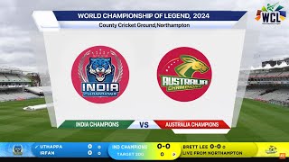 🔴 Live India Champions Vs Australia Champions Live  IND vs AUS  World Championship Legends 2024 [upl. by Demodena]