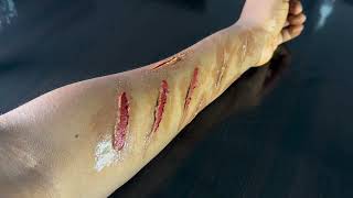 HOW TO MAKE SPECIAL EFFECTS WOUND TUTORIAL FOR BEGINNERS  DIY SCULPT GEL [upl. by Nylrats]