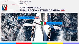 Louis Vuitton Cup Final Race 6 Port Entry Stern Camera  INEOS Britannia [upl. by Nahgaem]