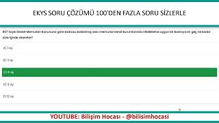 2024 EKYS 💯den fazla KARIŞIK SORU ÇÖZÜMÜ güncel ekys2024 kpss2024 [upl. by Aicenert439]