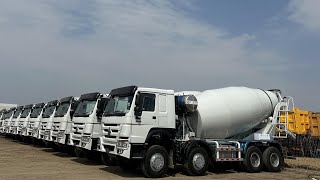 SINOTRUK HOWO 8X4 CONCRETE MIXER TRUCK 12 WHEELS FOR SALE [upl. by Alue799]