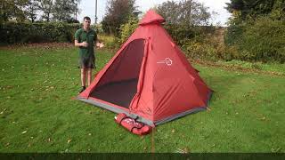 Easy Camp Bolide 400 Tipi Tent Review 2022 [upl. by Etterual359]