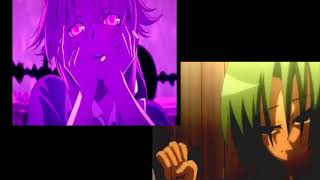 Gasai Yuno vs Sonozaki ShionQUIEN GANARA peleas de chicas animeRANDOM [upl. by Aivin417]