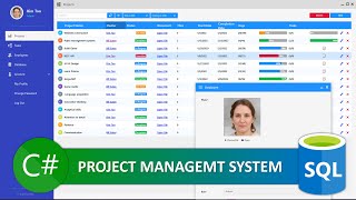 C WinForms  Modern Complete Project Management System  MySQL SQL Server amp Postgres [upl. by Titus]