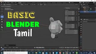 Blender Basic Tamil Tutorial  3D PRINTING TAMIL [upl. by Moselle]