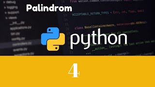 Python  Palindrom Algoritması  B4 [upl. by Sauncho]