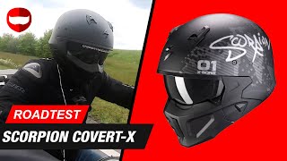 Scorpion CovertX Motorcycle Helmet Review amp Road Test  ChampionHelmetscom [upl. by Htebazil]