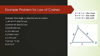 Law of Sines and Cosines Presentation [upl. by Aidam390]