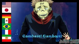 Sukuna Saying Gambare Gambare In 7 Different Languages  JUJUTSU KAISEN『呪術廻戦』 [upl. by Margeaux660]