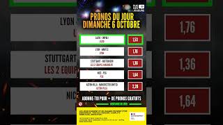 Pronostic foot  5 pronos dimanche 6 octobre pronosticfoot pronostic football footshorts [upl. by Elletnuahs]