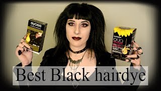 Best black hair dye  permanent black hair  Goth black hair 2019 [upl. by Tnafni]