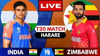 🔴 Live IND vs ZIM 1st T20  INDIA vs Zimbabwe Live cricket match Today  Live Score amp Commentary [upl. by Tur]