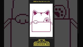 🐱 Gato Kawaii na Caixa Como Desenhar Pixel Art 📦 [upl. by Nomsed]