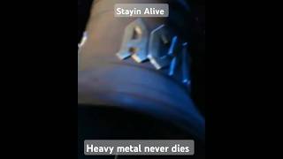 Stayin Alive acdc heavymetal never dies metalheadsshorts [upl. by Ivar]