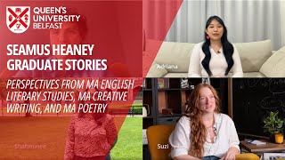 Seamus Heaney Centre  Graduate Stories  Part 1 [upl. by Leakim629]