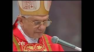 CAPPELLA PAPALE MASS «PRO ELIGENDO ROMANO PONTIFICE» HOMILY OF HIS EMINENCE CARD JOSEPH RATZINGER [upl. by Roon]