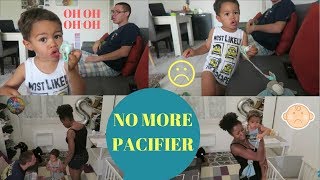 VLOG  TAKING AWAY MY TODDLER PACIFIER 2 year old  HIS REACTION [upl. by Alber629]