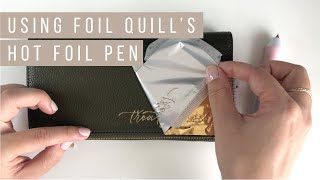 Using the We R Memory Keepers Foil Quill Hot Foil Pen [upl. by Soluk]