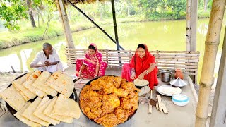 একদম কম তেল দিয়ে পকেট পরোটা সাথে দারুন স্বাদের চিকেন কষা রান্না করলাম সাথে জমিয়ে খাওয়া [upl. by Masera171]