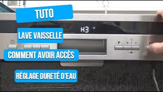 Tuto  Réglage dureté deau SBI14S44AX929C Valberg [upl. by Olram]