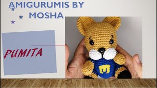 PUMITA UNAM AMIGURUMI PASO A PASO [upl. by Vaenfila]