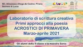 ACROSTICI DI PRIMAVERA 2021  Maestra Sonia [upl. by Seadon798]