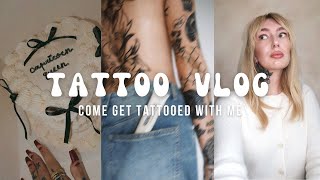 TATTOO VLOG  Getting my back tattooed [upl. by Whale]