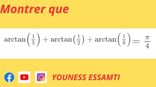 Arctan  Fonction Arctan  2 Bac SM  Exercice 18 [upl. by Sinclair]