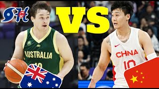 Australia vs China Basketball Live Play by Play  中国 vs 澳大利亚篮球直播  FIBA International Ford BALLIN24 [upl. by Alinna]