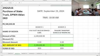 Procurement Livestream for Aklan DEO on September 23 2024 [upl. by Ennaitsirhc]