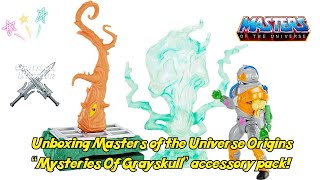 Unboxing Masters of the Universe Origins “Mysteries Of Grayskull” set from 2021 Adult Collector [upl. by Okika]