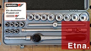 Vintage RahsolGedore socket wrench set  review  Etna  Knarrenkasten [upl. by Shultz]