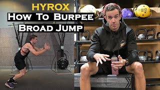 Hyrox How To Burpee Broad Jump  Top Tips for your Hyrox Race [upl. by Seth]