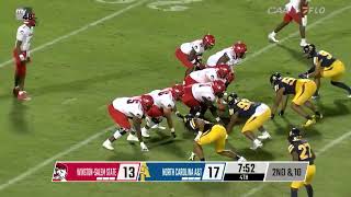 Highlights WinstonSalem vs North Carolina AampT  CAA 2024 [upl. by Rurik598]