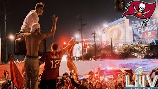 Wild Scenes in Tampa as Bucs Fans Celebrate Winning the Super Bowl [upl. by Animsaj]