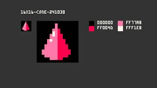 Pixel Art  16x16  Cone  241030 pixelart [upl. by Seidule]