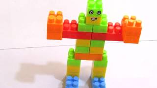 Robot how to make robot with blocks Block Building for Kids  Block Building Games Robot [upl. by Adnilev699]