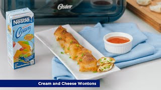 Oster Easy Homecooking  Cream and Cheese Wontons [upl. by Lakin399]