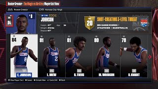 NBA 2K24 Kansas City Kings 198384 classic team PS5 Magic vs Bird Roster [upl. by Nolaj381]